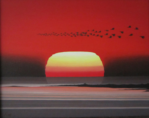 夕日
